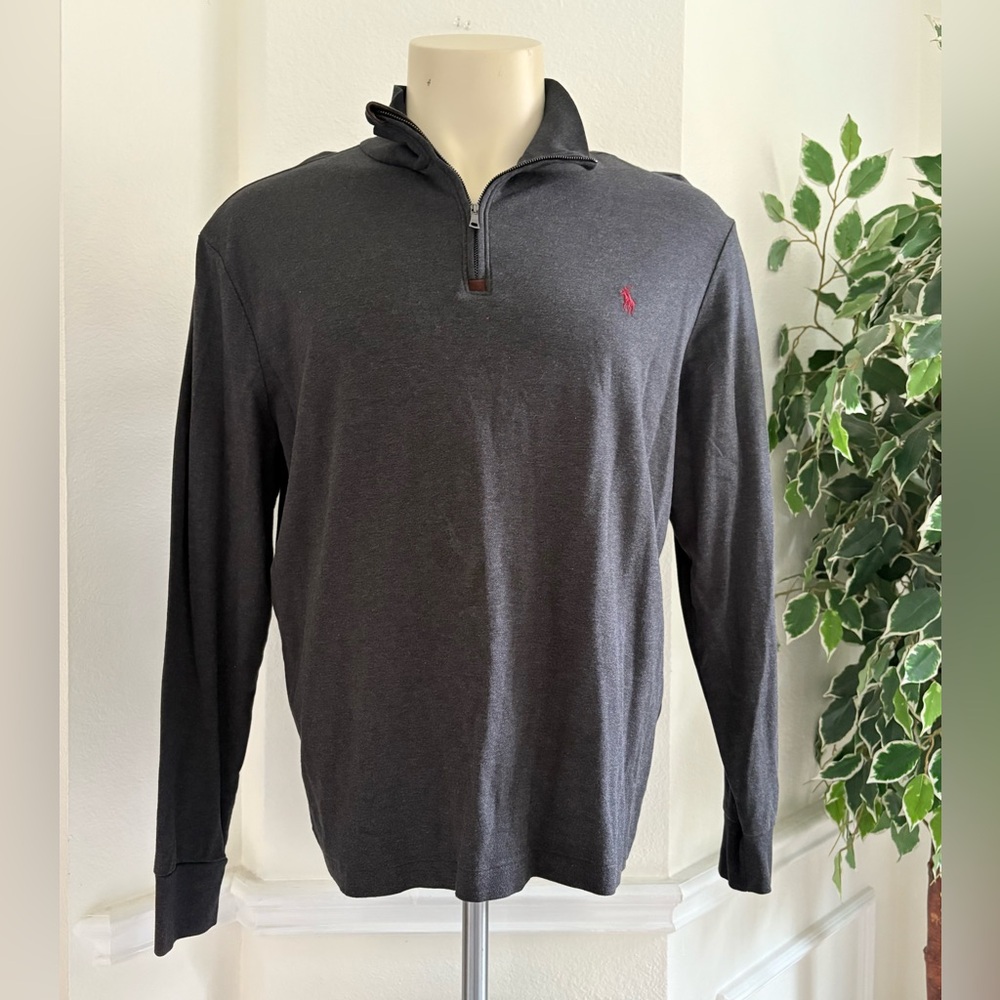 Polo Ralph Lauren Dark Gray Quarter-Zip Pullover